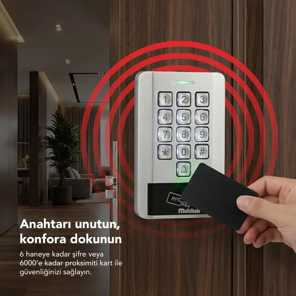 Şifrematik 6000 Kartlı ve Şifreli Geçiş Cihazı