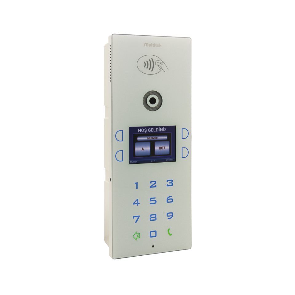 DIP40 IP 4''LCD 2MP BEYAZ KAPI PANELİ